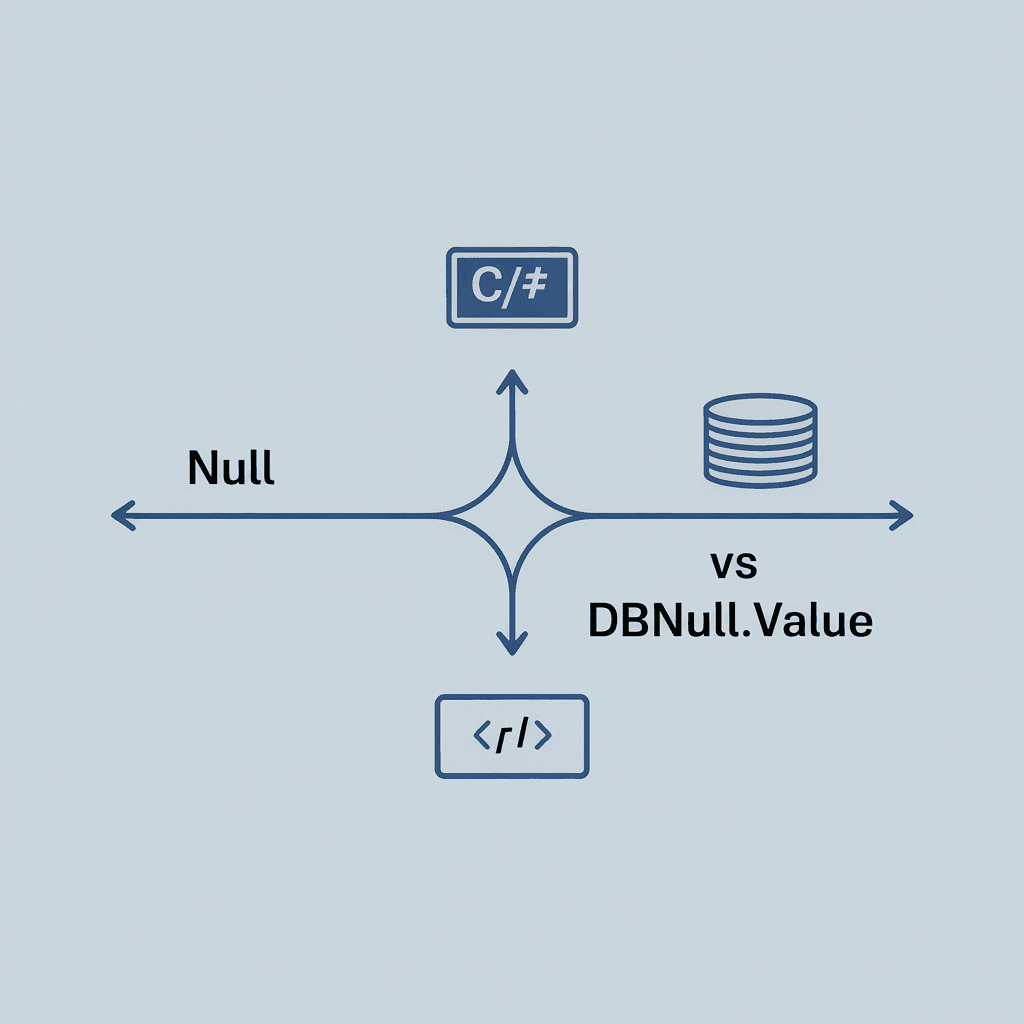 C# nullとDBNull.Valueの境界線フロー
